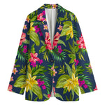 Aloha Hawaiian Flowers Pattern Print Women's Blazer