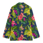 Aloha Hawaiian Flowers Pattern Print Women's Blazer