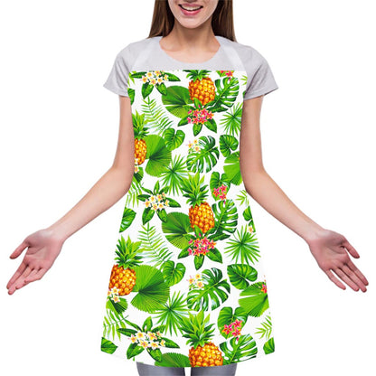 Aloha Hawaiian Pineapple Pattern Print Adjustable Apron