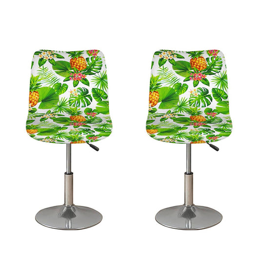 Aloha Hawaiian Pineapple Pattern Print Bar Stool Covers