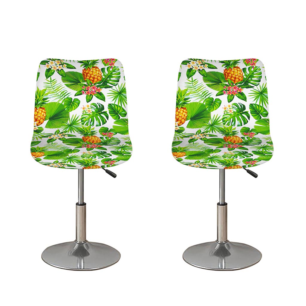 Aloha Hawaiian Pineapple Pattern Print Bar Stool Covers