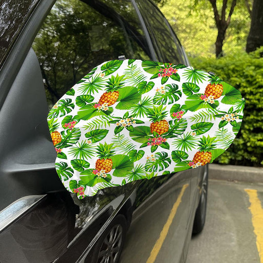 Aloha Hawaiian Pineapple Pattern Print Car Side Mirror Covers