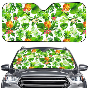 Aloha Hawaiian Pineapple Pattern Print Car Windshield Sun Shade