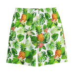 Aloha Hawaiian Pineapple Pattern Print Cotton Shorts