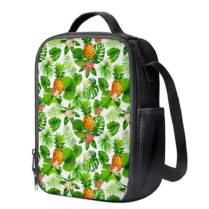 Aloha Hawaiian Pineapple Pattern Print Crossbody Lunch Bag