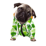Aloha Hawaiian Pineapple Pattern Print Dog Zip Up Hoodie