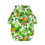 Aloha Hawaiian Pineapple Pattern Print Dog Zip Up Hoodie