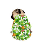 Aloha Hawaiian Pineapple Pattern Print Dog Zip Up Jacket