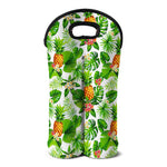 Aloha Hawaiian Pineapple Pattern Print Double Neoprene Wine Tote