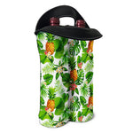 Aloha Hawaiian Pineapple Pattern Print Double Neoprene Wine Tote