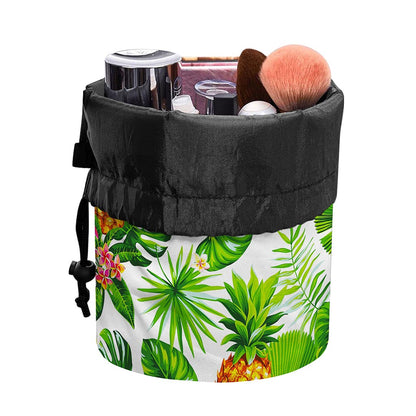 Aloha Hawaiian Pineapple Pattern Print Drawstring Makeup Bag