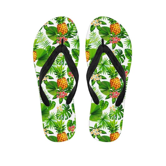 Aloha Hawaiian Pineapple Pattern Print Flip Flops