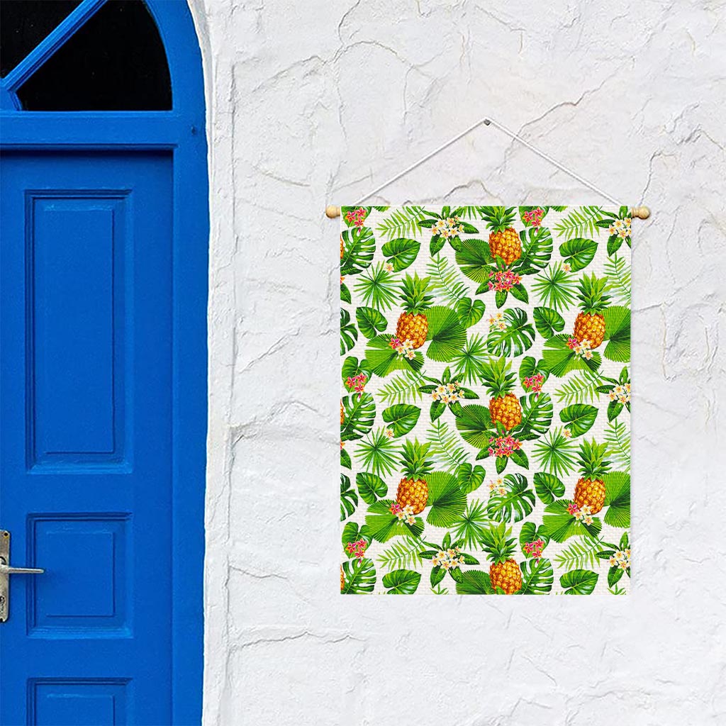 Aloha Hawaiian Pineapple Pattern Print Garden Flag