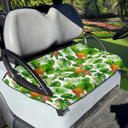 Aloha Hawaiian Pineapple Pattern Print Golf Cart Seat Cover