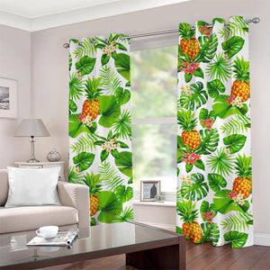 Aloha Hawaiian Pineapple Pattern Print Grommet Curtains