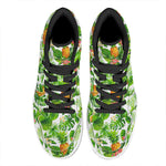 Aloha Hawaiian Pineapple Pattern Print High Top Leather Sneakers
