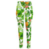 Aloha Hawaiian Pineapple Pattern Print High-Waisted Pocket Leggings