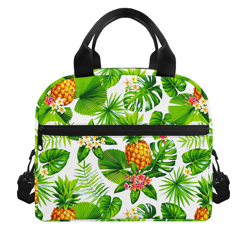 Aloha Hawaiian Pineapple Pattern Print Insulated Lunch Bag
