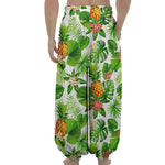 Aloha Hawaiian Pineapple Pattern Print Lantern Pants