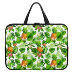 Aloha Hawaiian Pineapple Pattern Print Laptop Sleeve With Handle