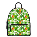 Aloha Hawaiian Pineapple Pattern Print Leather Backpack