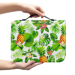 Aloha Hawaiian Pineapple Pattern Print Leather Bible Cover