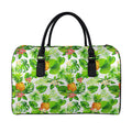 Aloha Hawaiian Pineapple Pattern Print Leather Duffel Bag