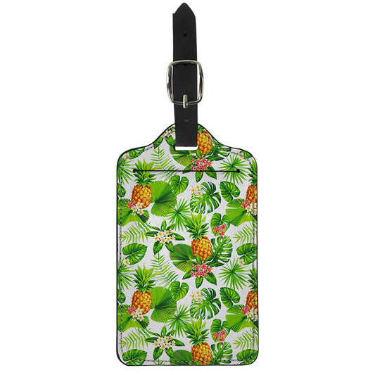 Aloha Hawaiian Pineapple Pattern Print Luggage Tag