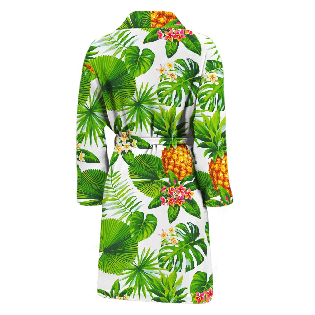 Aloha Hawaiian Pineapple Pattern Print Men's Bathrobe