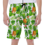 Aloha Hawaiian Pineapple Pattern Print Men's Beach Shorts