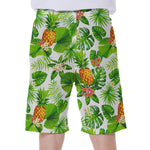 Aloha Hawaiian Pineapple Pattern Print Men's Beach Shorts