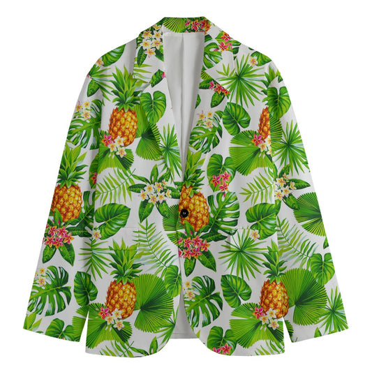 Aloha Hawaiian Pineapple Pattern Print Men's Blazer