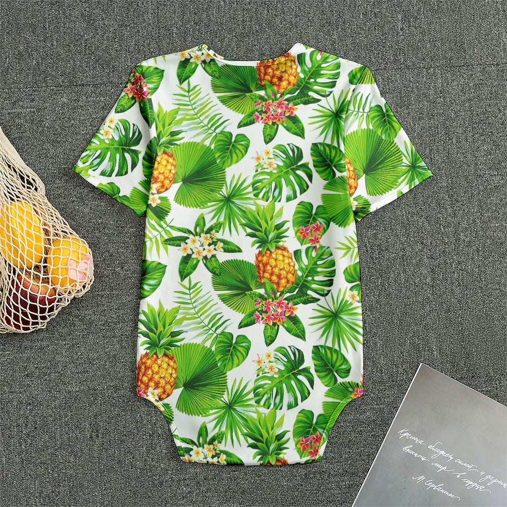 Aloha Hawaiian Pineapple Pattern Print Men's Bodysuit