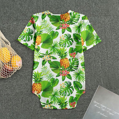 Aloha Hawaiian Pineapple Pattern Print Men's Bodysuit