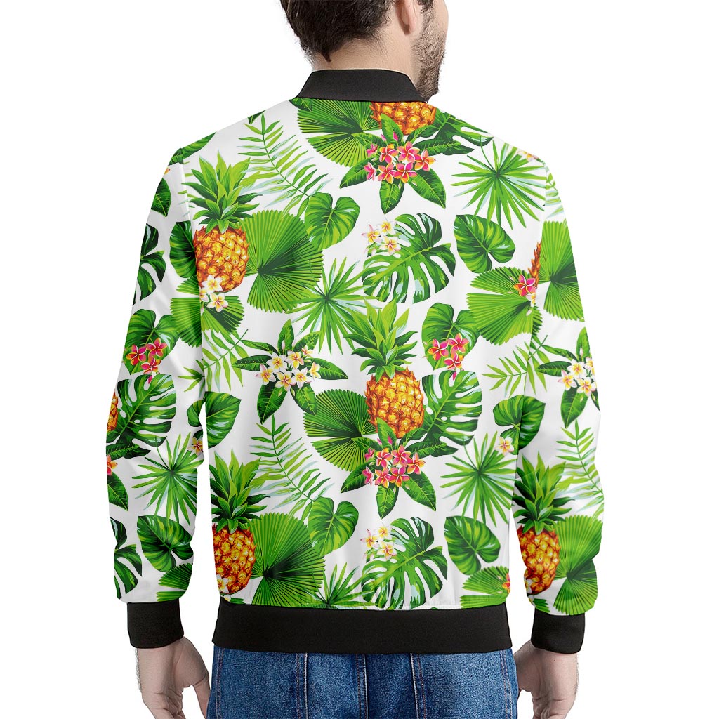 Aloha Hawaiian Pineapple Pattern Print Men's Bomber Jacket