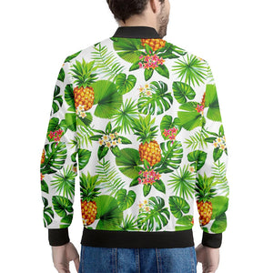 Aloha Hawaiian Pineapple Pattern Print Men's Bomber Jacket