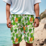 Aloha Hawaiian Pineapple Pattern Print Men's Cargo Shorts