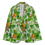 Aloha Hawaiian Pineapple Pattern Print Men's Cotton Blazer