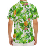 Aloha Hawaiian Pineapple Pattern Print Men's Deep V-Neck Shirt
