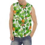 Aloha Hawaiian Pineapple Pattern Print Men's Fitness Tank Top