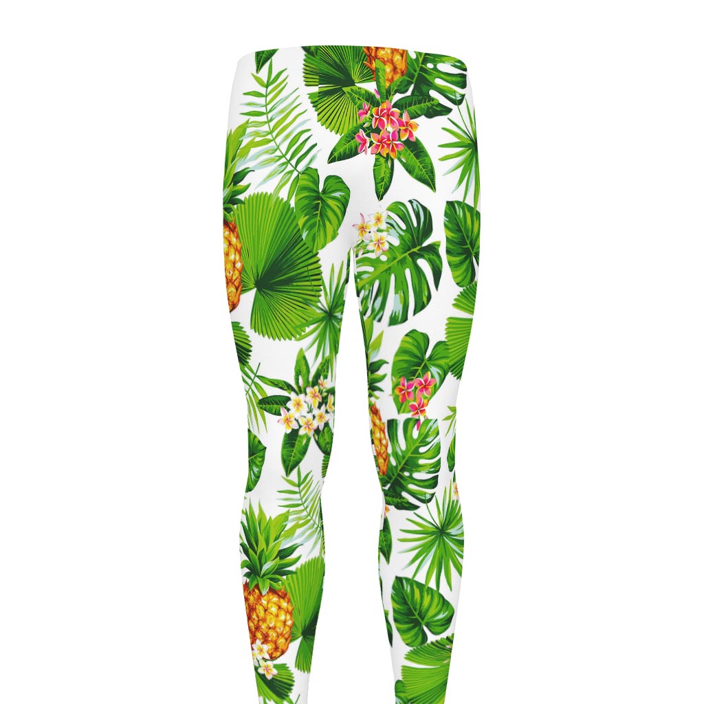 Aloha Hawaiian Pineapple Pattern Print Men's leggings
