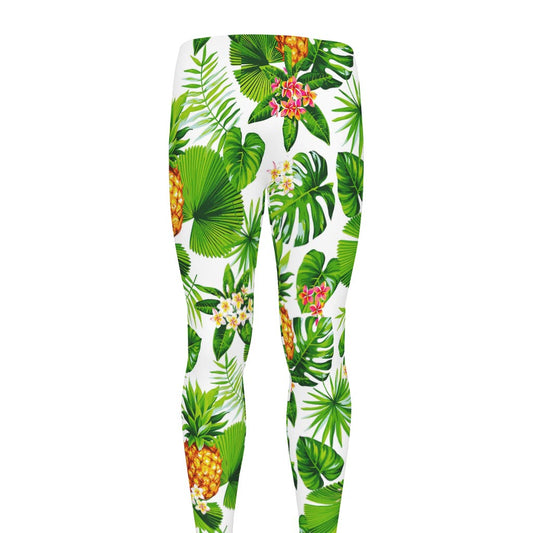 Aloha Hawaiian Pineapple Pattern Print Men's leggings