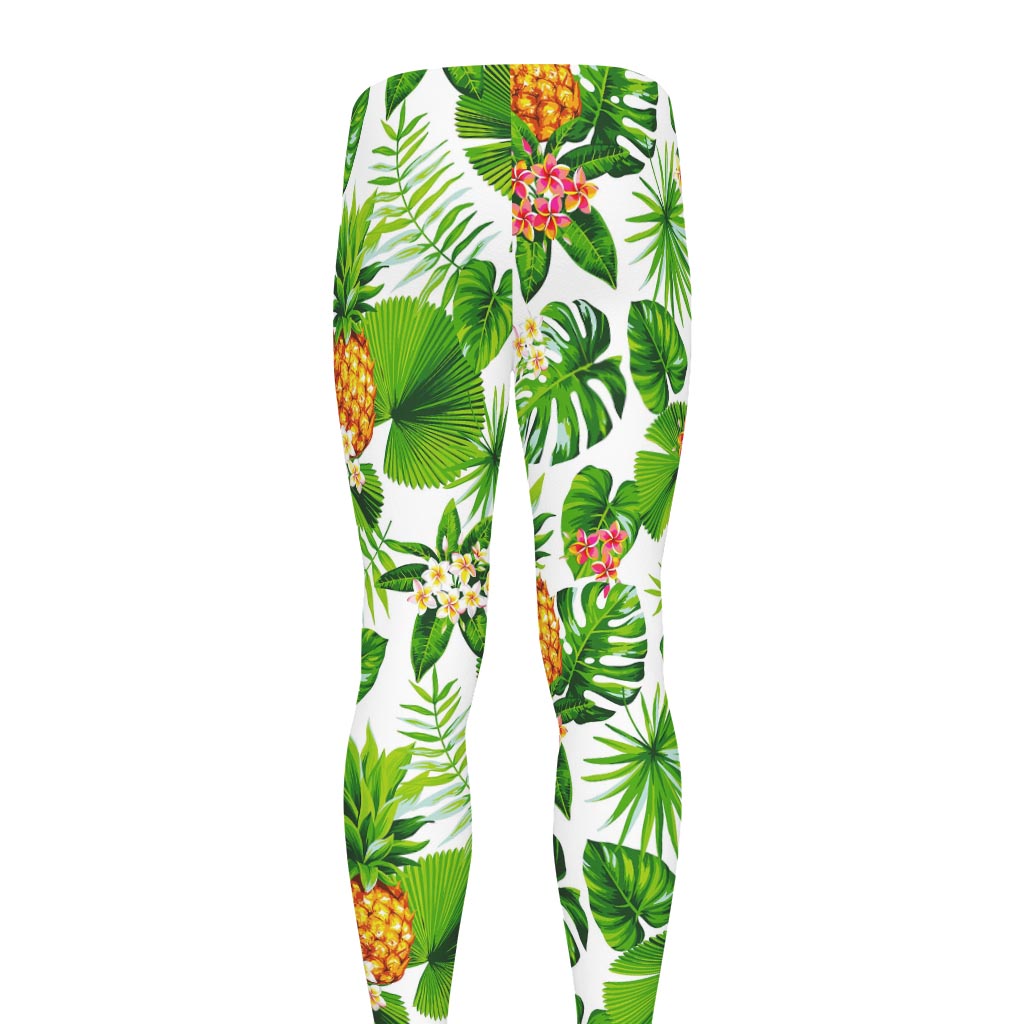 Aloha Hawaiian Pineapple Pattern Print Men's leggings