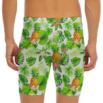 Aloha Hawaiian Pineapple Pattern Print Men's Long Boxer Briefs