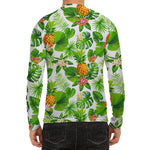 Aloha Hawaiian Pineapple Pattern Print Men's Long Sleeve Rash Guard