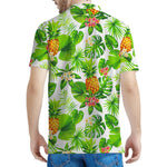 Aloha Hawaiian Pineapple Pattern Print Men's Polo Shirt
