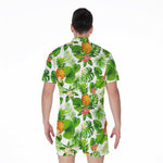 Aloha Hawaiian Pineapple Pattern Print Men's Rompers