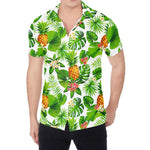 Aloha Hawaiian Pineapple Pattern Print Men's Shirt