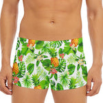 Aloha Hawaiian Pineapple Pattern Print Men's Short Boxer Briefs