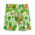 Aloha Hawaiian Pineapple Pattern Print Men's Athletic Shorts